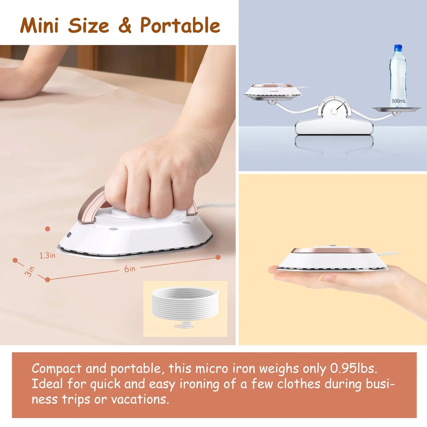 Portable Travel Iron